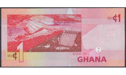 Гана 1 седи 2007 (Ghana 1 cedis 2007) P 37a : UNC