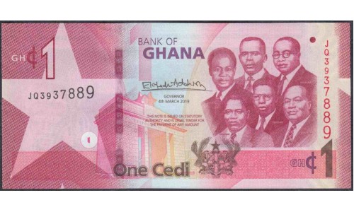 Гана 1 седи 2019 (Ghana 1 cedis 2019) P W45 : UNC