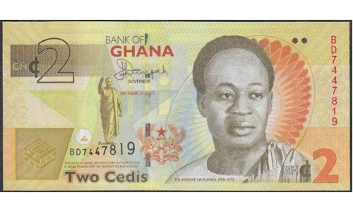 Гана 2 седи 2013 (Ghana 2 cedis 2013) P 37Ab : UNC