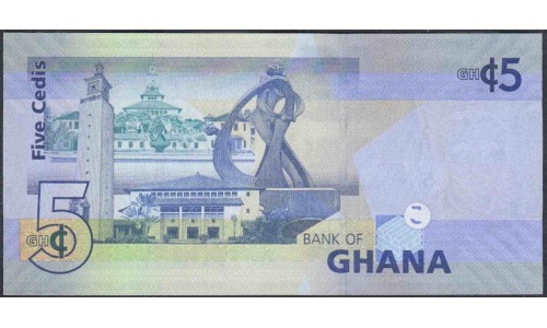 Гана 5 седи 2011 (Ghana 5 cedis 2011) P 38c : UNC