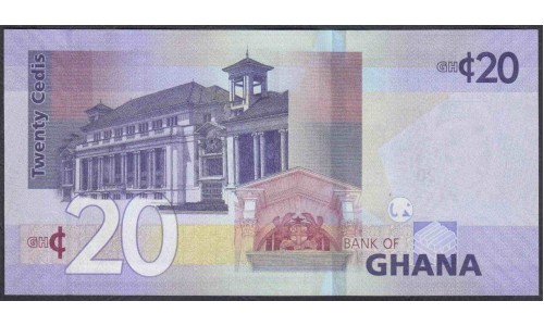 Гана 20 седи 2019 (Ghana 20 cedis 2019) P W48 : UNC