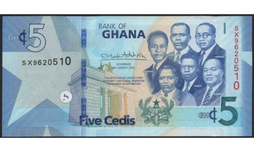 Гана 5 седи 2019 (Ghana 5 cedis 2019) P W46 : UNC