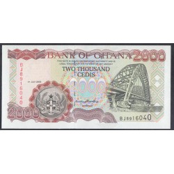 Гана 2000 седи 2000 (Ghana 2000 cedis 2000) P 33e: UNC