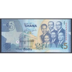 Гана 5 седи 2014 (Ghana 5 cedis 2014) P 38e: UNC