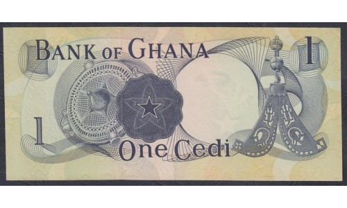 Гана 1 седи 1970, Жёлтая бумага(Ghana 1 cedi 1970) P 10c: UNC