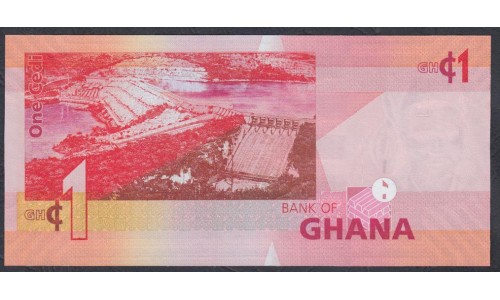 Гана 1 седи 2014 (Ghana 1 cedis 2014) P 37e: UNC