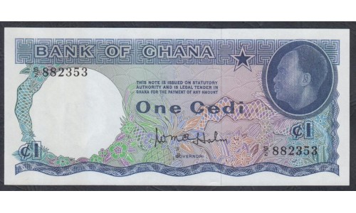 Гана 1 седи б/д (1965) (Ghana 1 cedi ND (1965)) P 5a : UNC
