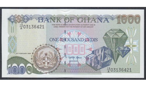 Гана 1000 седи 1995 (Ghana 1000 cedis 1995) P 29b: UNC