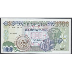 Гана 1000 седи 2001 (Ghana 1000 cedis 2001) P 32g: UNC