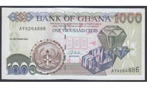 Гана 1000 седи 2002 (Ghana 1000 cedis 2002) P 32h: UNC