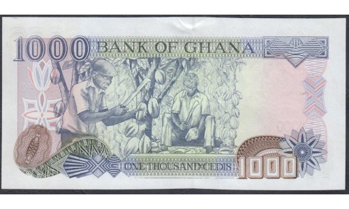 Гана 1000 седи 2002 (Ghana 1000 cedis 2002) P 32h: UNC