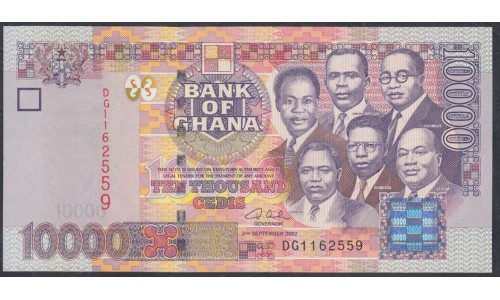 Гана 10000 седи 2002 (Ghana 10000 cedis 2002) P 35a: UNC