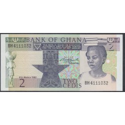 Гана 2 седи 1982 (Ghana 2 cedis 1982) P 18d : UNC