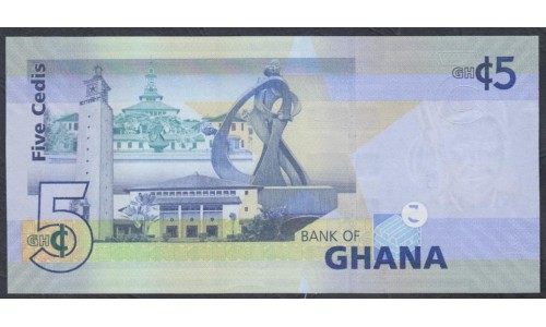 Гана 5 седи 2015 (Ghana 5 cedis 2015) P 38f: UNC