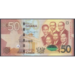 Гана 50 седи 2015 (Ghana 50 cedis 2015) P 42c: UNC