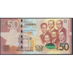 Гана 50 седи 2016 (Ghana 50 cedis 2016) P 42d: UNC