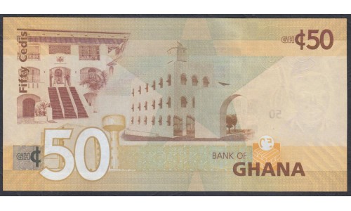 Гана 50 седи 2016 (Ghana 50 cedis 2016) P 42d: UNC