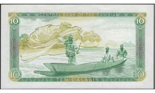 Гамбия 10 даласи (1987-90) (Gambia 10 dalasis (1987-90)) P 10b : UNC