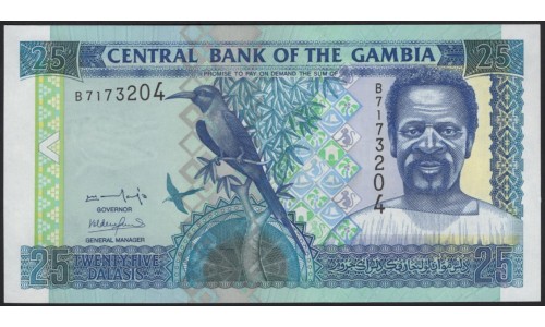 Гамбия 25 даласи (2001-2005) (Gambia 25 dalasis (2001-2005)) P 22а: UNC