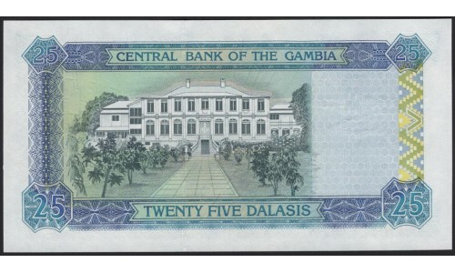 Гамбия 25 даласи (2001-2005) (Gambia 25 dalasis (2001-2005)) P 22а: UNC