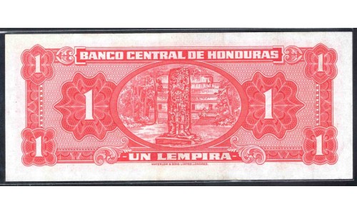 Гондурас 1 лемпира 1951 (HONDURAS 1 Lempira 1951) P 45b : XF/aUNC