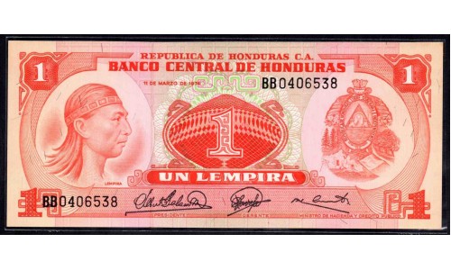 Гондурас 1 лемпира 1974 (HONDURAS 1 Lempira 1974) P 58 : UNC