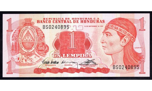 Гондурас 1 лемпира 1992 (HONDURAS 1 Lempira 1992) P 71 : UNC