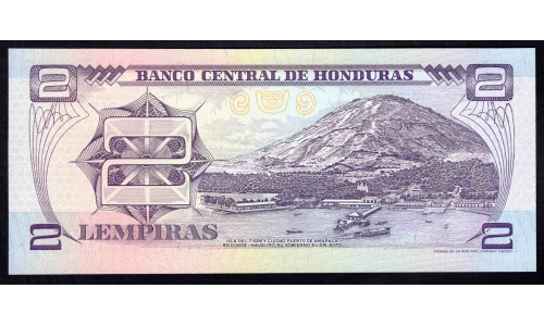 Гондурас 2 лемпиры 1994 (HONDURAS 2 Lempiras 1994) P 72c : UNC