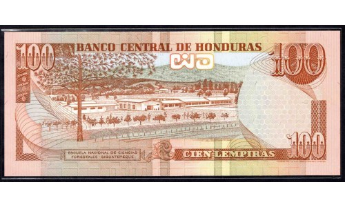 Гондурас 100 лемпир 1994 (HONDURAS 100 Lempiras 1994) P 75c : UNC