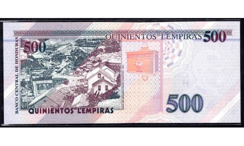 Гондурас 500 лемпир 2010 (HONDURAS 500 Lempiras 2010) P 78h : UNC