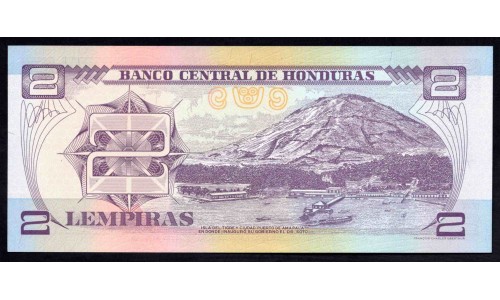 Гондурас 2 лемпиры 2003 (HONDURAS 2 Lempiras 2003) P 80Аd : UNC