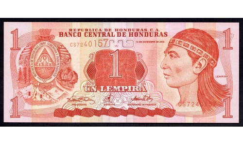 Гондурас 1 лемпира 2000 (HONDURAS 1 Lempira 2000) P 84а : UNC