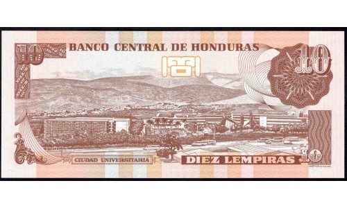 Гондурас 10 лемпир 2010 (HONDURAS 10 Lempiras 2010) P 86е : UNC