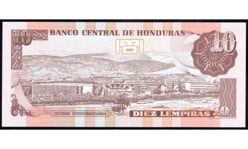 Гондурас 10 лемпир 2004 (HONDURAS 10 Lempiras 2004) P 86c : UNC