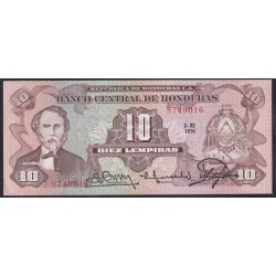 Гондурас 10 лемпир 2.XI.1978 (HONDURAS 10 Lempiras 2.XI.1978) P 64a(5): UNC