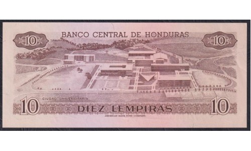 Гондурас 10 лемпир 2.XI.1978 (HONDURAS 10 Lempiras 2.XI.1978) P 64a(5): UNC