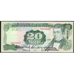 Гондурас 20 лемпир 1987 (HONDURAS 20 Lempiras 19827) P 65b : UNC