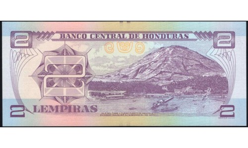 Гондурас 2 лемпиры 2012 (HONDURAS 2 Lempiras 2012) P 97а : UNC