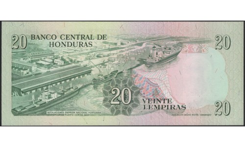 Гондурас 20 лемпир 1991 (HONDURAS 20 Lempiras 1991) P 65c : UNC