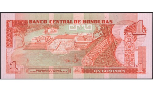 Гондурас 1 лемпира 1989 (HONDURAS 1 Lempira 1989) P 68c : UNC