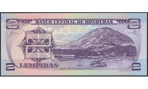 Гондурас 2 лемпиры 1993 (HONDURAS 2 Lempiras 1993) P 72a : UNC