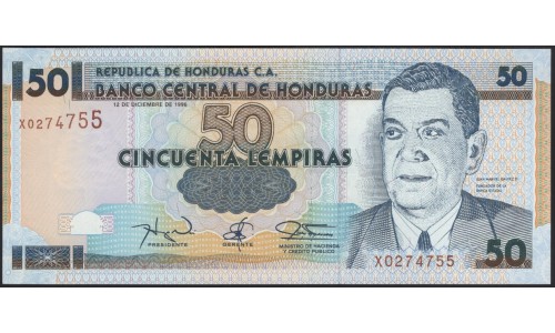 Гондурас 50 лемпир 1996 (HONDURAS 50 Lempiras 1996) P 74d : UNC