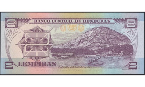 Гондурас 2 лемпиры 1998 (HONDURAS 2 Lempiras 1998) P 80Аa : UNC