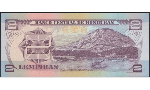 Гондурас 2 лемпиры 2001 (HONDURAS 2 Lempiras 2001) P 80Аc : UNC