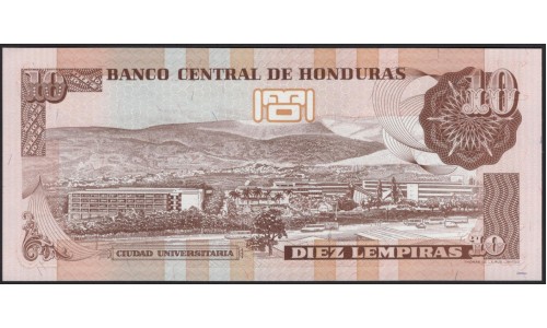 Гондурас 10 лемпир 2000 (HONDURAS 10 Lempiras 2000) P 82d : UNC
