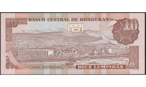 Гондурас 10 лемпир 2008 (HONDURAS 10 Lempiras 2008) P 82e : UNC