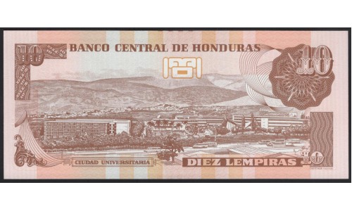 Гондурас 10 лемпир 2012 (HONDURAS 10 Lempiras 2012) P 99a : UNC