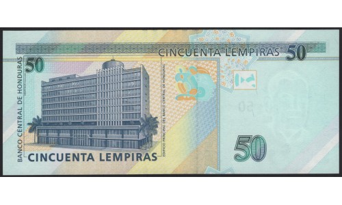 Гондурас 50 лемпир 2014 (HONDURAS 50 Lempiras 2014) P 101 : UNC