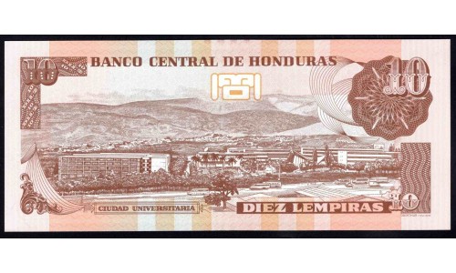 Гондурас 10 лемпир 2014 (HONDURAS 10 Lempiras 2014) P 99b : UNC