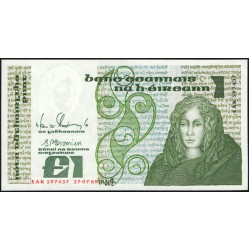Ирландия 1 фунт 1989 (IRELAND 1 Pound 1989) P 70d : UNC